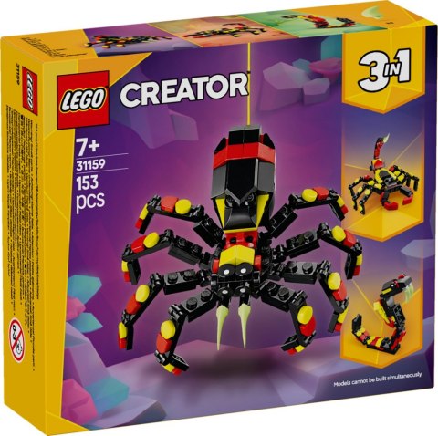 LEGO 31159 CREATOR - Dzikie zwierzę: niezwykły pająk LEGO 31159 CREATOR - Dzikie zwierzę: niezwykły pająk