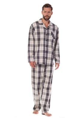 Piżama Męska Model Ben PR 2471 Grafit - L&L collection - L