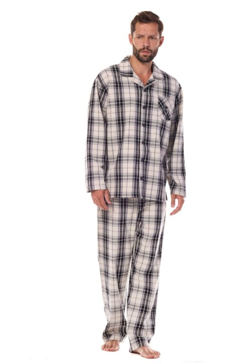 Piżama Męska Model Ben PR 2471 Grafit - L&L collection - XXL