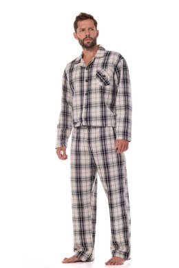 Piżama Męska Model Ben PR 2471 Grafit - L&L collection - XXL