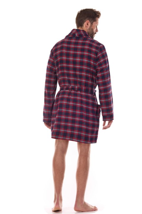 Szlafrok Męski Model Ben BJ Short 2470 Dark Blue - L&L collection - M Szlafrok Męski Model Ben BJ Short 2470 Dark Blue - L&L collection - M