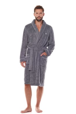 Szlafrok Męski Model Pegasus Long 2451 Grafit - L&L collection - M