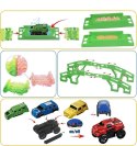 Tor wyścigowy raj park Dinozaurów autka tory 240 elementów Tor wyścigowy raj park Dinozaurów autka tory 240 elementów
