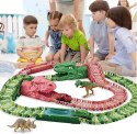 Tor wyścigowy raj park Dinozaurów autka tory 240 elementów Tor wyścigowy raj park Dinozaurów autka tory 240 elementów