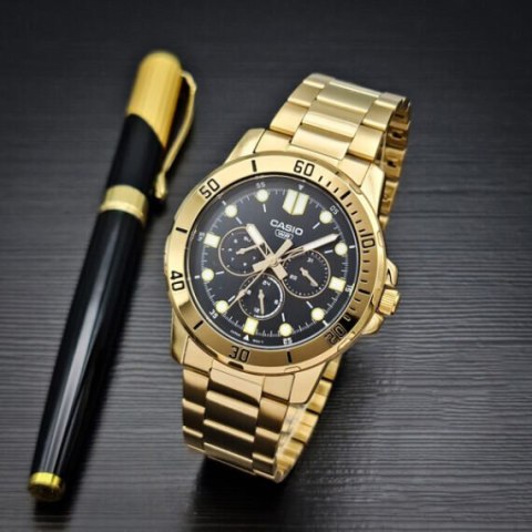 Zegarek Męski Casio MTP-VD300G-1EUDF (zd202d) + BOX Zegarek Męski Casio MTP-VD300G-1EUDF (zd202d) + BOX